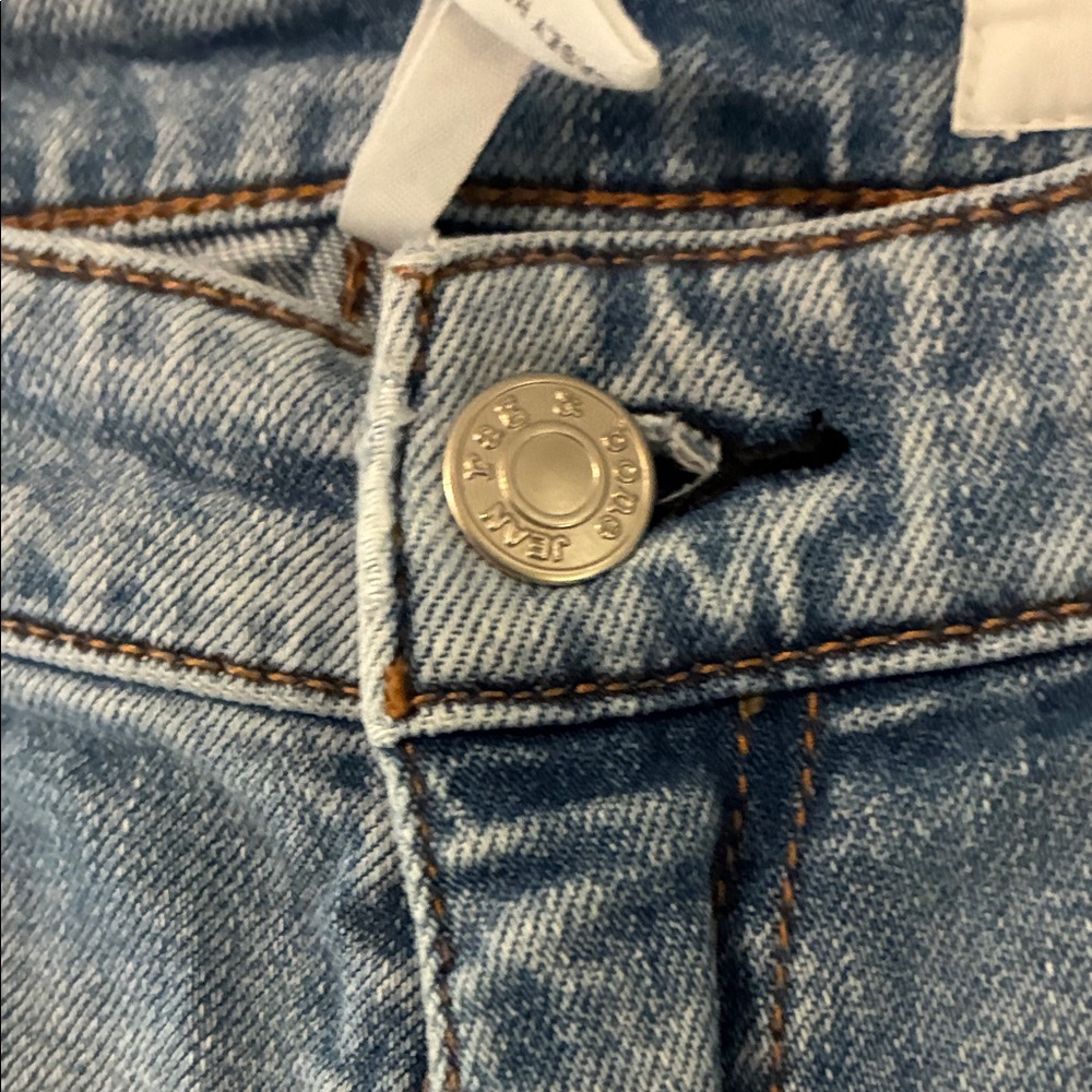 rag & bone Distressed Light Blue Straight Leg Jeans - Picture 8 of 12
